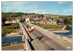 HAMOIR-PANORAMA-PONT-DRAPEAUX  EUROPEENS - Hamoir