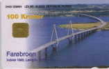 # DANMARK DANMONT-72 Bridge - Faro 100 Puce?   Tres Bon Etat - Denmark