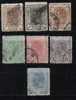 Rumänien; 1900/11; Michel 127/44 O; König Karl I; 7 Werte - Used Stamps