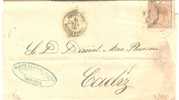 ESCA96-L3785DM-JC124.CARTA DE  VALENCIA  A  CADIZ.1868.(Ed 96).MUY BONITA - Covers & Documents