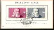 SWITZERLAND - 1948 Souvenir Sheet IMABA 1948 BASEL - Yvert # 13- Zumstein # 31 - VF USED - Blocks & Sheetlets & Panes