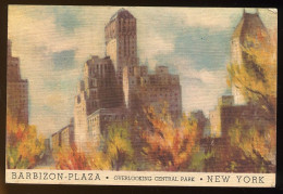 CPM  Etats Unis  NEW YORK  Barbizon Plaza Overlooking Central Park - Central Park