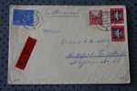 1953 D.D.R. DEUTSCHE DEMOKRATISCHE REPUBLIK LUFTPOST DE POSSNECK P/ STUTTGART W. GERMANY - Lettres & Documents