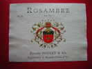 ETIQUETTE-VIN ROSE ? -ROSAMBRE -VIN 12 ° -ETIENNE POULET & FILS -NEGOCIANTS A BEAUNE (COTE D´OR ) - Vino Rosado