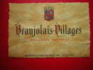 ETIQUETTE-BEAUJOLAIS VILLAGES -APPELATION CONTROLEE -SELECTIONNE ET ACHETE PAR DAMOY IVRY - Beaujolais