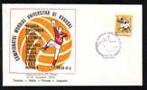 Hand-Ball:World University Champions. 1975. Oblitération Ploiesti 9.01.1975.Env. Commemorative – Special Cancel Handball - Balonmano