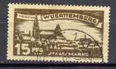 Wurttemberg/Wuerttemberg 1920 Nr.273 15pf Obliteries/used - Afgestempeld