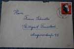 1957 POSSNECK TO STUTTGART FENEBACH   D.D.R. DEUTSCHE DEMOKRATISCHE REPUBLIK - Briefe U. Dokumente