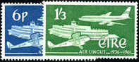 Ireland #177-78 Mint Never Hinged Aer Lingus Set From 1961 - Unused Stamps