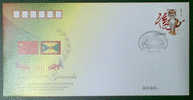 PFTN.WJ2010-02 CHINA-GRENADA DIPLOMATIC COMM.COVER - Storia Postale