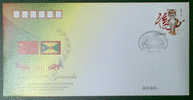 PFTN.WJ2010-02 CHINA-GRENADA DIPLOMATIC COMM.COVER - Covers & Documents