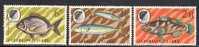 Ascension    Fishes    Stamps     SC# 120,122,125 Mint  SCV$ 6.15 - Ascension