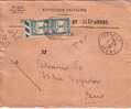 ISERE-VOIRON-ENVELOPPE POSTE N°819 AVEC TAXE 1 F EN PAIRE DU 16-2-1932 - 1859-1959 Brieven & Documenten