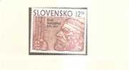 41593)francobollo Serie 1100° Ann. Morte Del Re Svatopluk-  Slovacchia 1994 - Autres & Non Classés