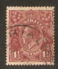 Australia KG V Head Stamp 3 Half  Pence Used - Oblitérés