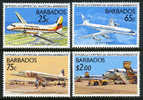 Barbados #739-42 Mint Never Hinged Aviation From 1989 - Barbades (1966-...)