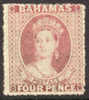 Bahamas #3 Mint Hinged 4p Victoria From 1861 - 1859-1963 Crown Colony