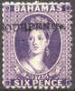 Bahamas #26 (SG #45) Mint No Gum Surcharged Victoria From 1883 W/APS Certificate - 1859-1963 Crown Colony