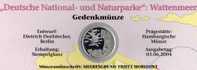 Wattenmeer Priel Numisblatt 3/2004 Mit 2407 10-KB SST 26€ Zugvögel Im Nationalpark Numis-Blatt Coins Document Of Germany - Deutschland