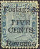 Ceylon #112 (SG #172) Mint Hinged 5c On 32c Victoria From 1885, Expertized Twice - Ceylon (...-1947)