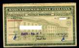 BANCA COMMERCIALE ITALIANA  BARI LIBRETTO CART .46 - Banco & Caja De Ahorros