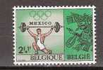 Belgie Belgique Belgium 1514 MNH; Gewichtheffen, Weightlifting, Halterophile - Weightlifting