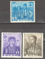 Rumänien; 1936; Michel 509/15 *; 8 IUNIE, Thronbesteigung; 3 Werte - Unused Stamps
