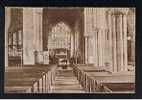 Postcard Interior Ashbourne Church Derbyshire - Ref 533 - Derbyshire