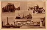 GREETINGS FROM SOUTHAMPTON-1955-AUTENTICA D'EPOCA-LOOK - Southampton
