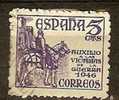 SPAIN 1949 Relief Of War Victims -  5c - Violet FU - Usados