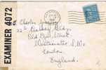 1389. Carta WATERTOWN (massachussets) 1942. Censor Mark - Lettres & Documents