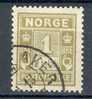 Norway Postage Due 1889 Mi. 1 II A, 1 Ø Portomærke Porto - Oblitérés