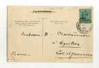 - GRANDE BRETAGNE 1902/11 .  AFFRANCHISSEMENT SIMPLE SUR CP DE 1904 POUR LA FRANCE - Covers & Documents