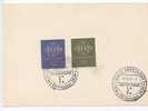 Germany Card With Complete Set EUROPA CEPT Stamps 1959 Düsseldorf 25-10-1959 - Briefe U. Dokumente