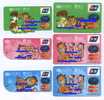 CA004 China Industrial Bank Credit Cards Garfield 6pcs - Carte Di Credito (scadenza Min. 10 Anni)