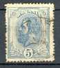 Romania 1893-98 Mi. 102 X   5 B King König Karl I - Used Stamps