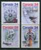 Canada 1986 - Canada Day - Science & Technology (comp. Set Of 4 Stamps) - Neufs