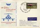 1027 Tarjeta,aerea, DRESDEN 1970, Luftpost , DDR,  (Alemania), - Cartas & Documentos