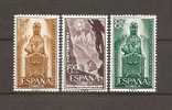 SPAIN ESPAÑA SPANIEN AÑO JUBILAR DE MONTSERRAT 1956 / MNH / 1192 - 1194 - Unused Stamps