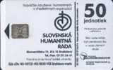 # SLOVAKIA A8 Sl. Humanity Rada  50 Sc5 04.94 Tres Bon Etat - Slowakei