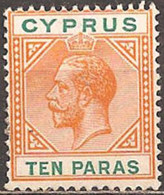 CYPRUS..1912..Michel # 58...MLH. - Zypern (...-1960)