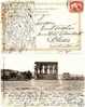 Egypt Assouan-Schweiz Chur,Phylae Temple,during The Creasing Nile, Vintage Postcard 1908 - 1866-1914 Khedivate Of Egypt