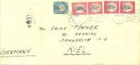 Lettre / Cover / Brief  1938 Johannesburg -- Kiel (D) - Storia Postale