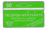 Austria - Österreich - Telefon-Wertkarte - Telefonwertkarte - Grün - Green - 109E - Austria