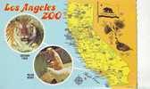 ZS2545 Animaux /Animals Faune Los Angeles Zoo Siberian Tiger/ Polar Bears Not Used PPC Good Shape - Bären