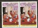 GRANADINES OF ST. VINCENT ANNIVERSARY QUEEN ELIZABETH II & VICTORIA PAIR -4 MNH - St.Vincent (1979-...)