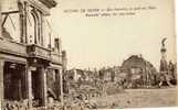 Ruines De Guerre Reims Rue Buirette La Salle Des Fêtes Monument Statue - Guerra 1914-18