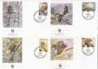 St. Vincent 1989 WWF W.W.F. FDC Set X4 Animals Birds Parrot Parrots Fauna Bird - FDC