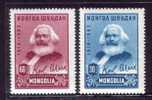 1963 MONGOLIA Karl Marx 2v - Karl Marx