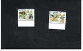 SAN MARINO - UNIF1821.1822   - 2001  125^ ANNIV. SOCIETA' UNIONE MUTUO SOCCORSO  S.U.M.S.  - NUOVI ** - Unused Stamps